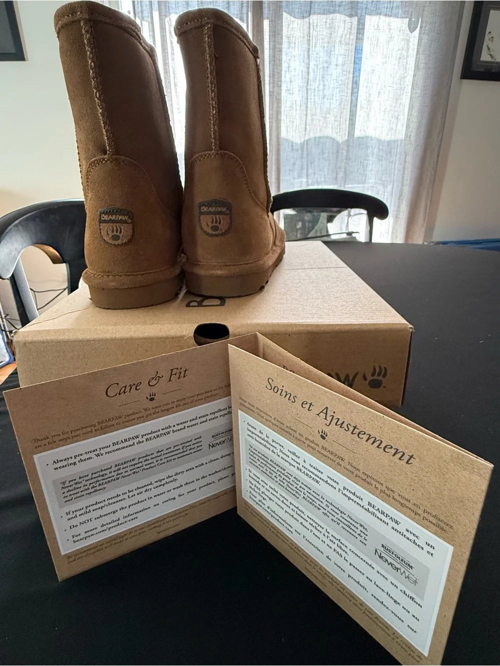 BearPaw Kids Short Suede Boots in Hickory Brown